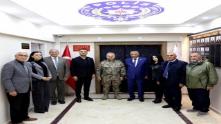 CHP Iğdır İl Başkanı Nizamettin Adadan Emniyet Müdürü Turgaya ziyaret