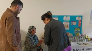 Çinede diyabet farkındalığı için kan şekeri ölçüldü