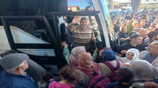 Çineli umreciler kutsal topraklara uğurlandı