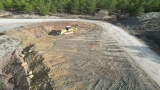 Çomar Barajında 2. etap yol genişletme çalışmaları başladı