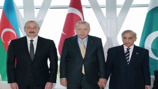 Cumhurbaşkanı Erdoğan, Aliyev ve Şerif ile görüştü