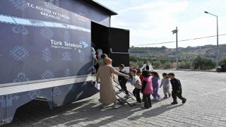 Demircide gezen sinema tırı çocuklara unutulmaz anlar yaşattı