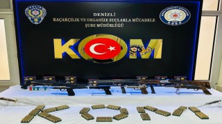 Denizlide kaçak silah operasyonu