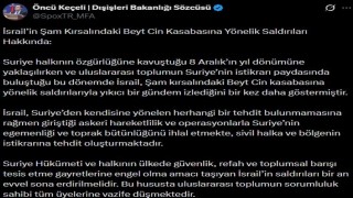 Dışişleri Bakanlığı Sözcüsü Keçeliden İsrailin Şama saldırılarına tepki