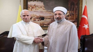 Diyanet İşleri Başkanı Arpaguş, Papa 14. Leo ile görüştü