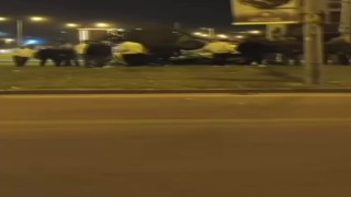 Diyarbakırda araç refüje uçtu: 1 yaralı