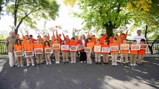 Dökülen yapraklar, sanata dönüştü