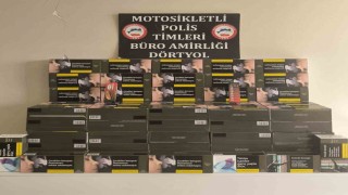 Dörtyolda kaçak makaron operasyonu