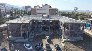 Düziçi ÇEAŞ Anadolu Lisesi İnşaatında Çalışmalar Sürüyor