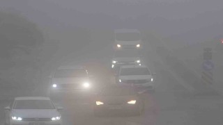 Edirne, yoğun sis altında kayboldu