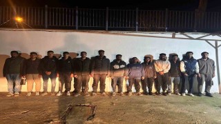 Edirnede 13 düzensiz göçmen yakalandı