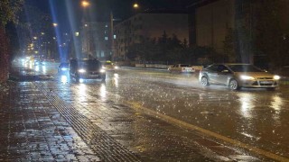 Edirnede sağanak etkili oldu