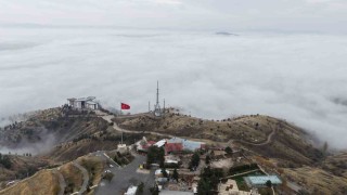 Elazığ sis denizinde kayboldu, ortaya kartpostallık görüntüler çıktı