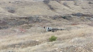 Elazığda kamyon devrildi: 1 yaralı