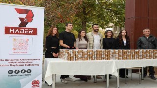 Elazığda öğrencilere yöresel lezzet ikramı