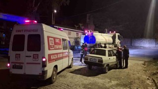 Emette araç yangını büyümeden söndürüldü