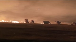 Ermenistan sınırında korkutan örtü yangını