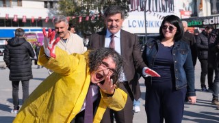 Erzincanda el izleriyle yükselen Şiddete Hayır çağrısı