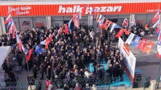 Erzurum Büyükşehir Belediyesi Halk Pazarının dokuzuncu şubesini açtı