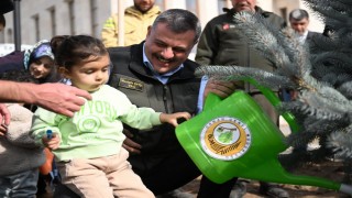 Erzurumda 3 bin fidan toprakla buluştu