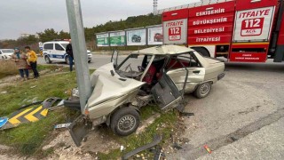 Eskişehirde feci kaza: 2 ağır yaralı