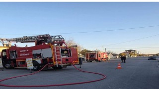 Ev ve dorsede çıkan yangın korkuttu