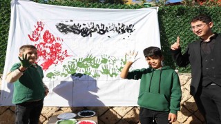 Filistin için sen de iz bırak etkinliği