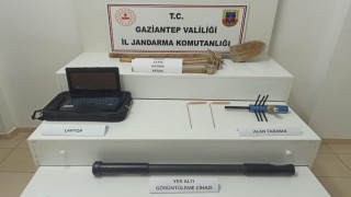 Gaziantepte define bulmak amacıyla kaçak kazı yapan 9 şahıs suçüstü yakalandı