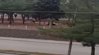 Gaziantepte karısını öldüren zanlının vurularak yakalanma anı kamerada