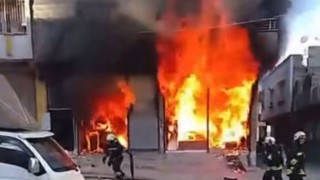 Gaziantepte korkutan iş yeri yangını