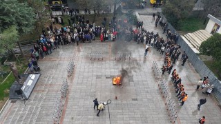Gaziosmanpaşa Belediyesinden yangın tatbikatı