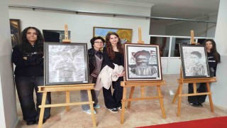 Genç ressamlar Gazzeli çocukların acısını resmetti