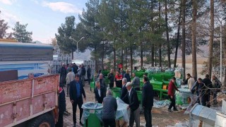 Gölbaşında çiftçilere makine ve ekipman desteği