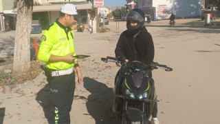 Gölbaşında motosiklet denetimi devam ediyor