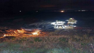 Gönen-Bandırma karayolunda tek taraflı kaza: 1 kişi yaralı