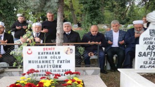 Görevi başında şehit edilen Kaymakam Safitürk, vefatının 9uncu yılında kabri başında anıldı