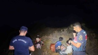 Günlüklü koyunda 3ü çocuk 4 düzensiz göçmen yakalandı