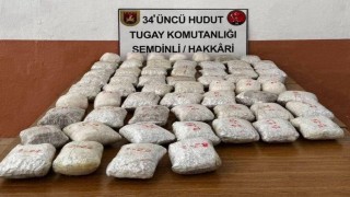 Hakkari sınırında 32 kilo uyuşturucu ele geçirildi