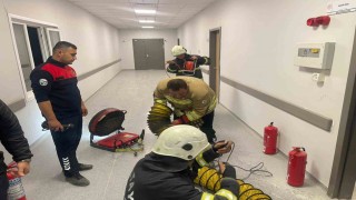Hastanede elektrik panosundan çıkan yangın söndürüldü