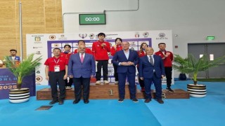 Havalı tüfek karışık takımından tarihi madalya