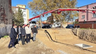 Havranda Kuran kursu ve müftülük hizmet binası çalışmaları incelendi