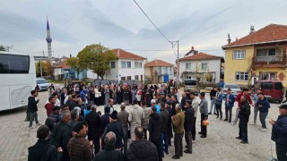 Hisarcıkta 36 kişilik umre kafilesi kutsal topraklara uğurlandı