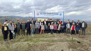 Hisarcıkta Milli Ağaçlandırma Gününde 150 fidan toprakla buluştu