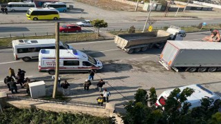 Iğdırda polis minibüsü kaza yaptı: 7 yaralı