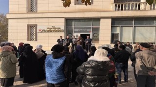 Iğdırda Umre yolcuları dualarla uğurlandı