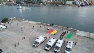 İki yıl önce gemi facialarının yaşandığı Zonguldakta gemi kazası tatbikatı düzenlendi