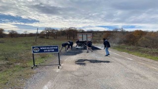 İnönüde asfalt onarım çalışmaları son sürat devam ediyor