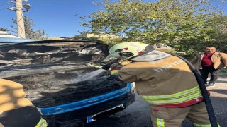 İskenderunda minibüs yangını