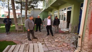 İsmetpaşa Camiinin çevresinde çalışmalar başladı