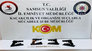 Kaçak silah operasyonunda 4 ruhsatsız tabanca ele geçirildi